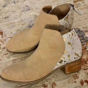 Matisse Poppy Suede and Cowhide Leather Ankle Boots